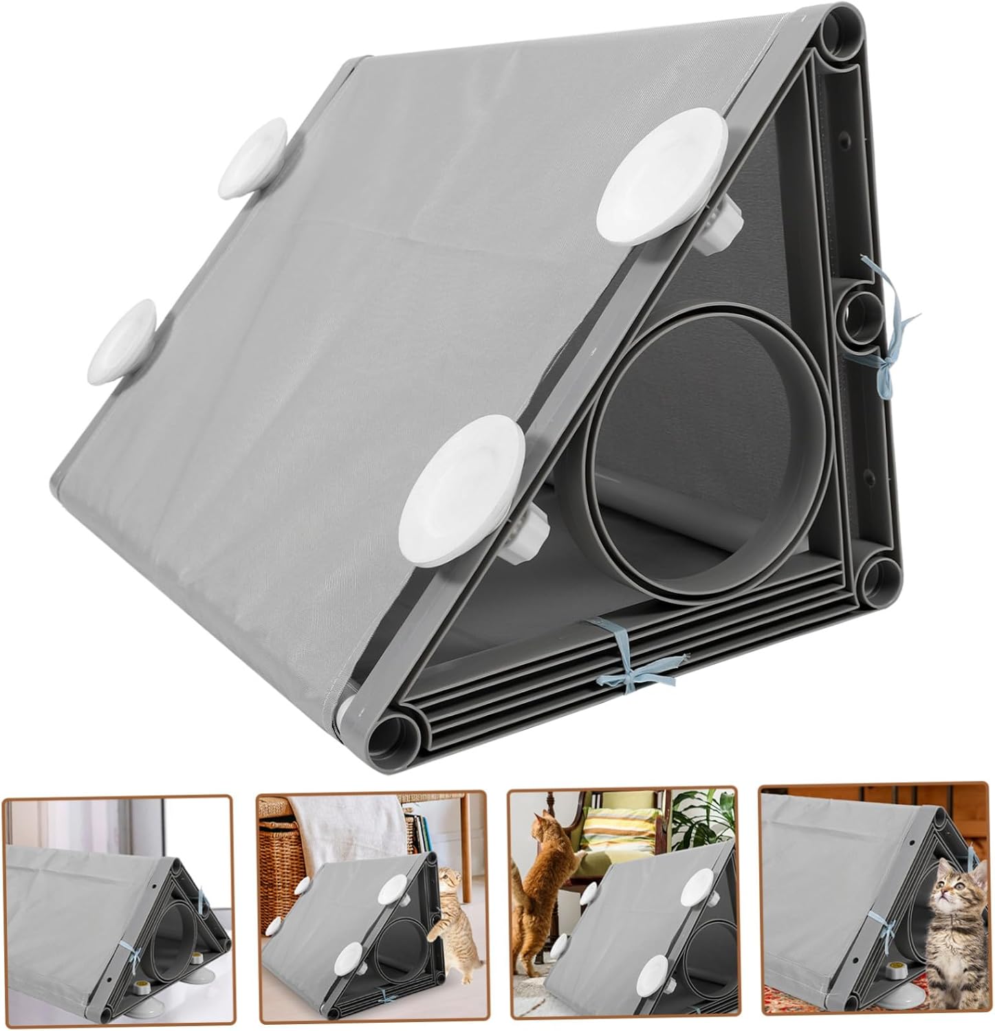 Portable Cat Tunnel for Indoor Cats Lightweight Kitten Play Tunnel with Spacious Design Comfortable Pet Hiding House to Encourage Exercise and Stress