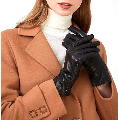 Luxury Italian Soft Leather Gloves for Women - Genuine SheepSkin