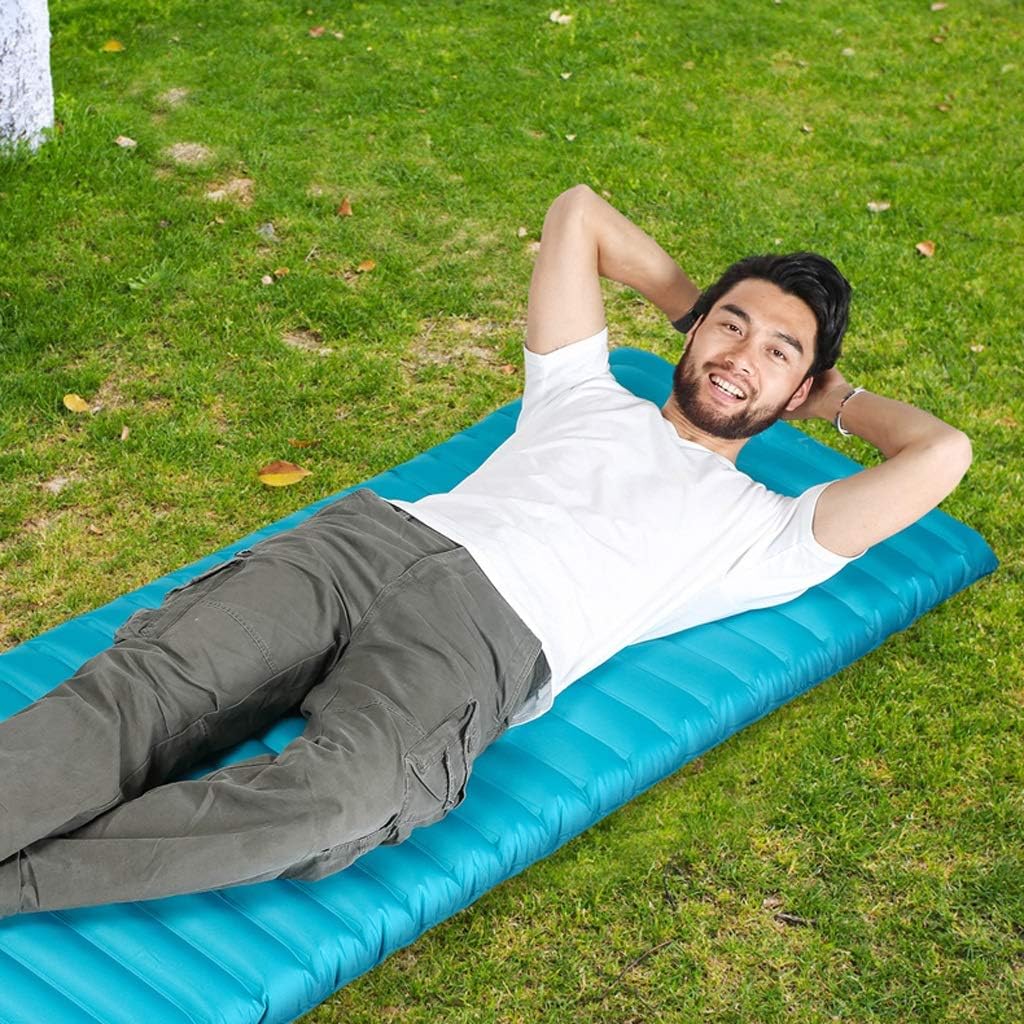 Inflatable mattresses Outdoor Tent Sleeping mats Camping mats Single Outdoor mats Portable Moisture-Proof mats Inflatable mattresses (Color : A Size : 195 * 70 * 9CM) (A 180 * 50 * 9CM)