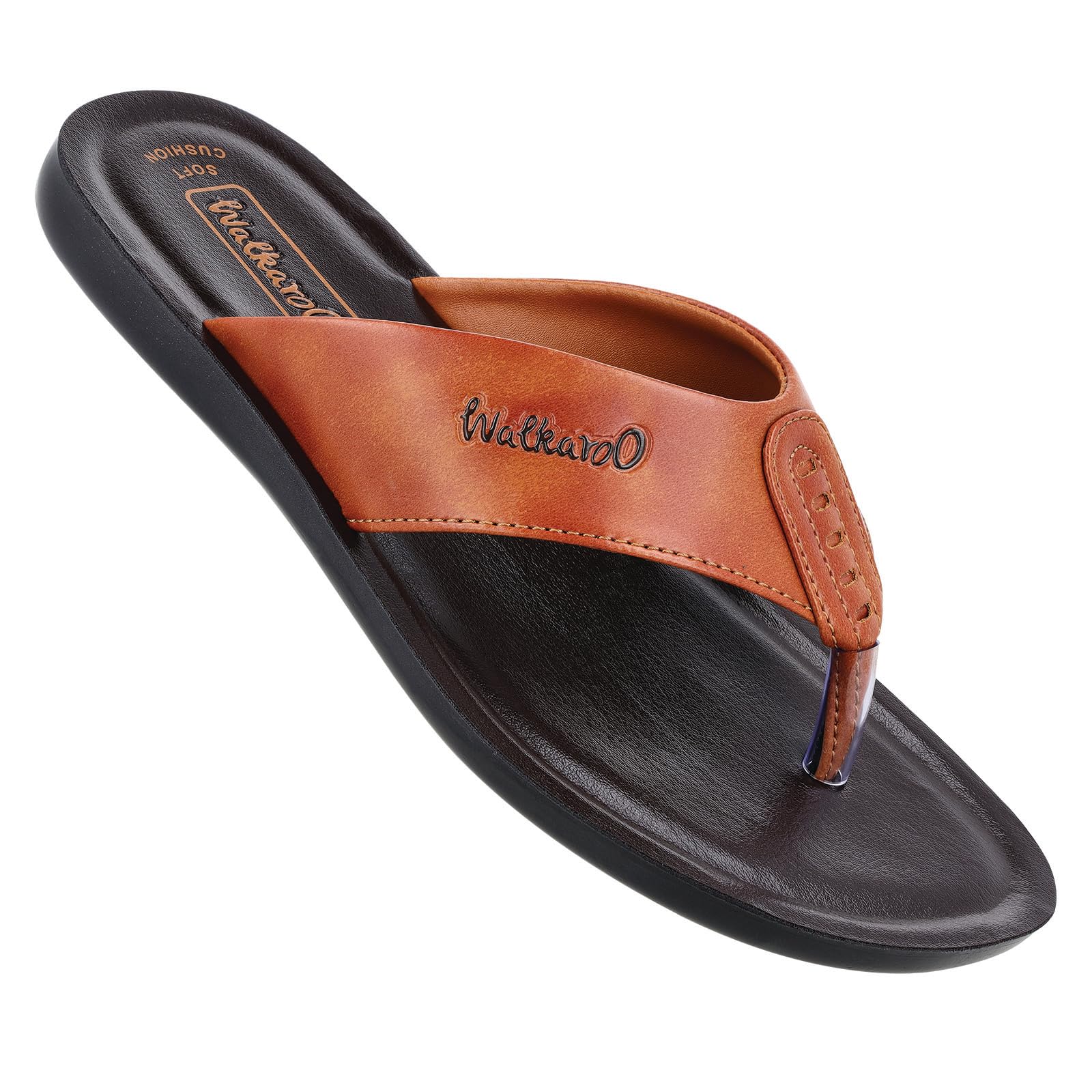 WALKAROO WG5060 Mens Sandals for dailywear and regular use for Indoor & Outdoor - Brown Tan (B0CL9B9G9J) Amazon Price History, Amazon Price Tracker