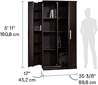 Vista 3 de Sauder HomePlus - Armario de almacenamiento/ gabinetes de despensa, acabado de roble Dakota