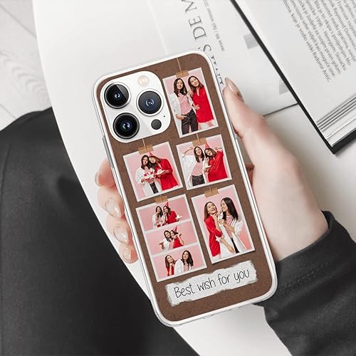Miniatura 10 de CUBICER Funda personalizada para teléfono con texto personalizado, suave, impermeable, regalos de graduación para mujeres y amigos, funda