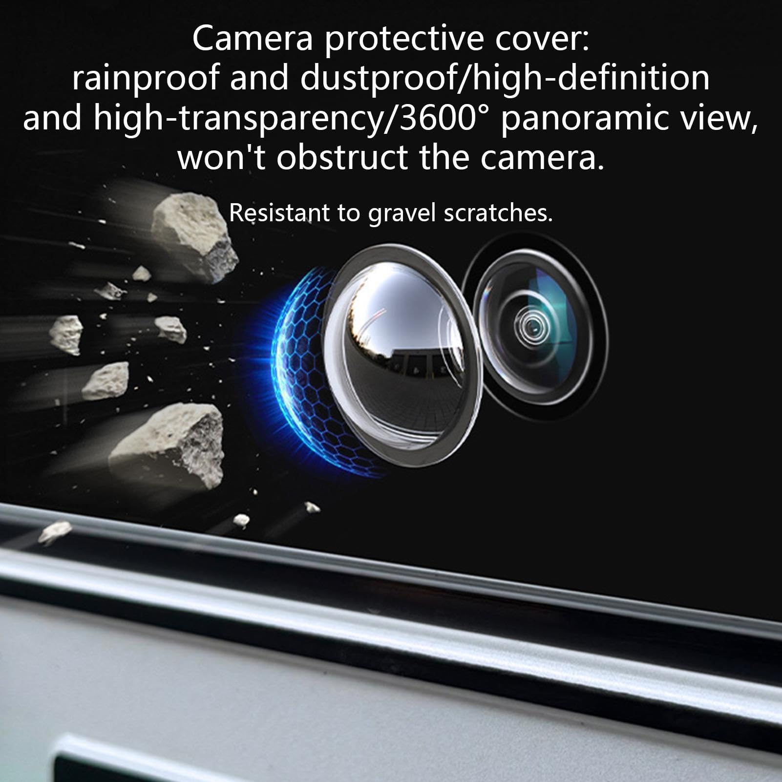 車用 バックバックカメラカバーカメラカバー | 2個セット 防水 高透過レンズプロテクター - 車載カメラレンズ保護カバー - SUV トラック セキュリティ 自動車 車両 耐候性 - 5