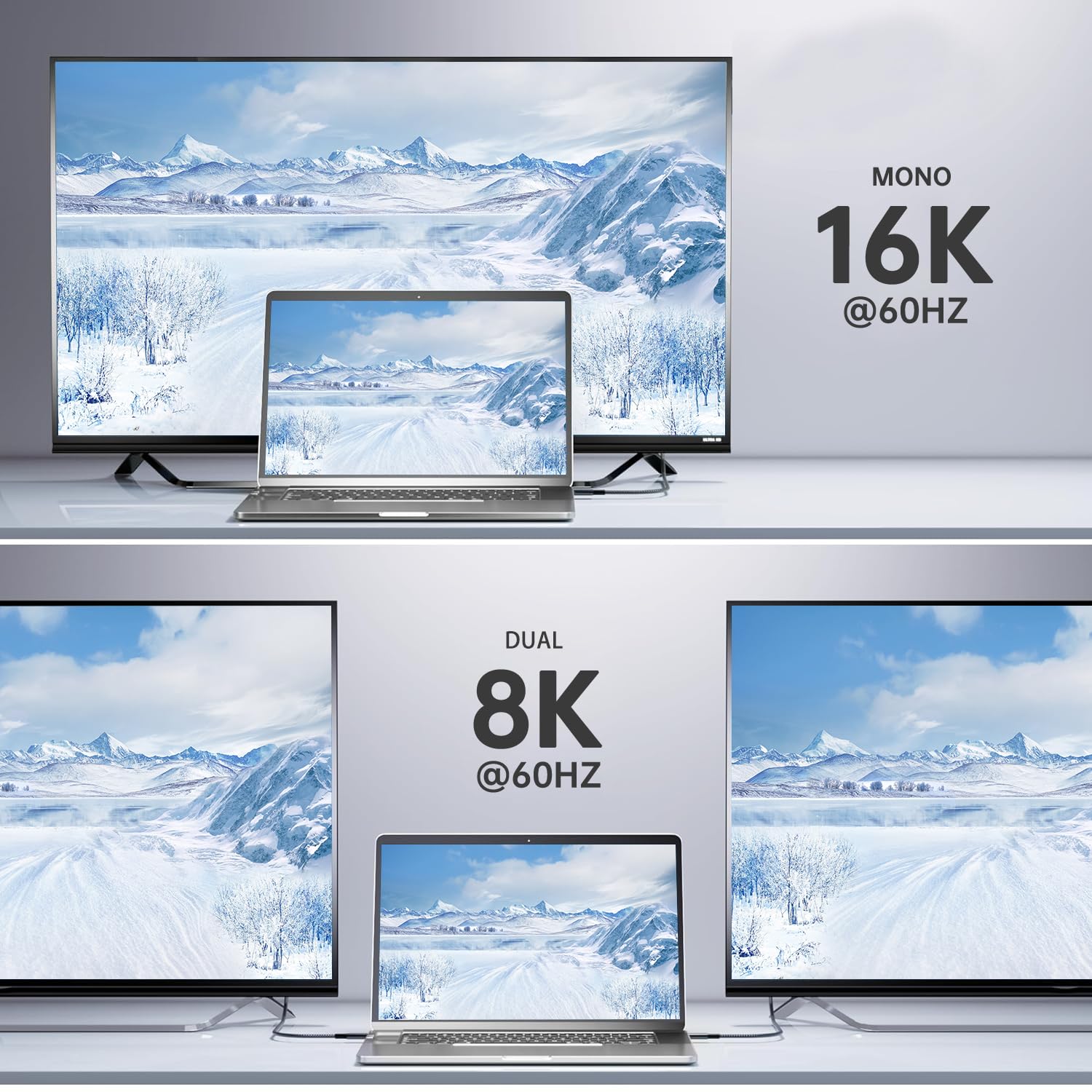 USB C Thunderbolt 5 Kabel 80Gbps 3m, przepustowość wideo 120Gbps, PD 3.1 240W, wideo 16K@30Hz 8K@60Hz, 12-bitowa głębia kolorów Kompatybilny z Mac mini M4 Pro, Thunderbolt 4, SSD, eGPU