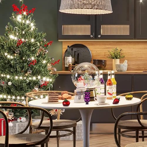 Miniatura 3 de Adorno decorativo de estatua de tomate de cristal, figura de cristal de fruta artificial, pisapapeles de mesa, adorno de cristal para oficina en