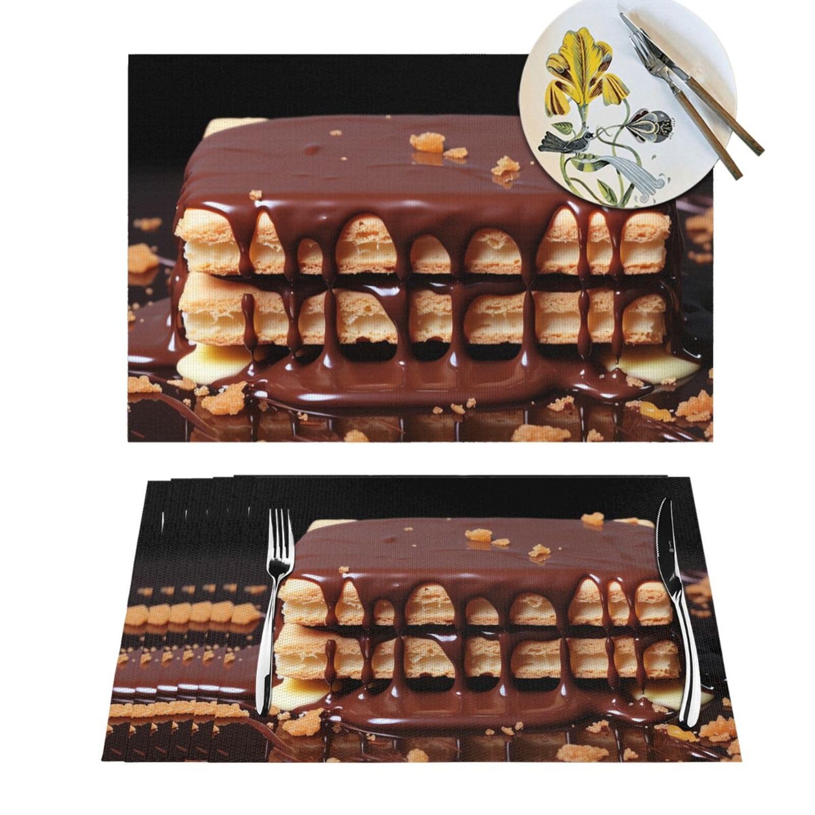 Napperons tissés en PVC anti-gouttes pour protéger votre table des taches et plats chauds