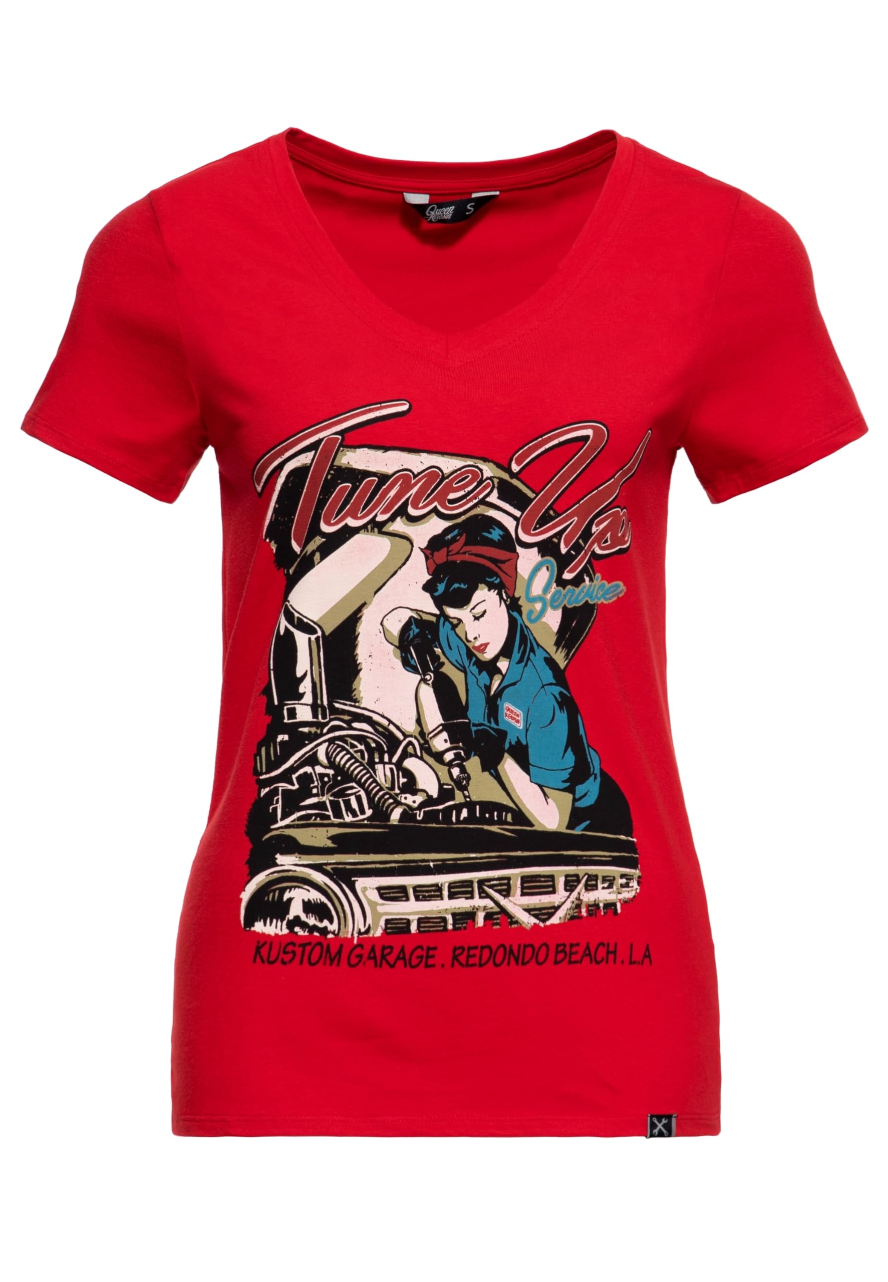 Queen Kerosin Tune Up T-Shirt Femme