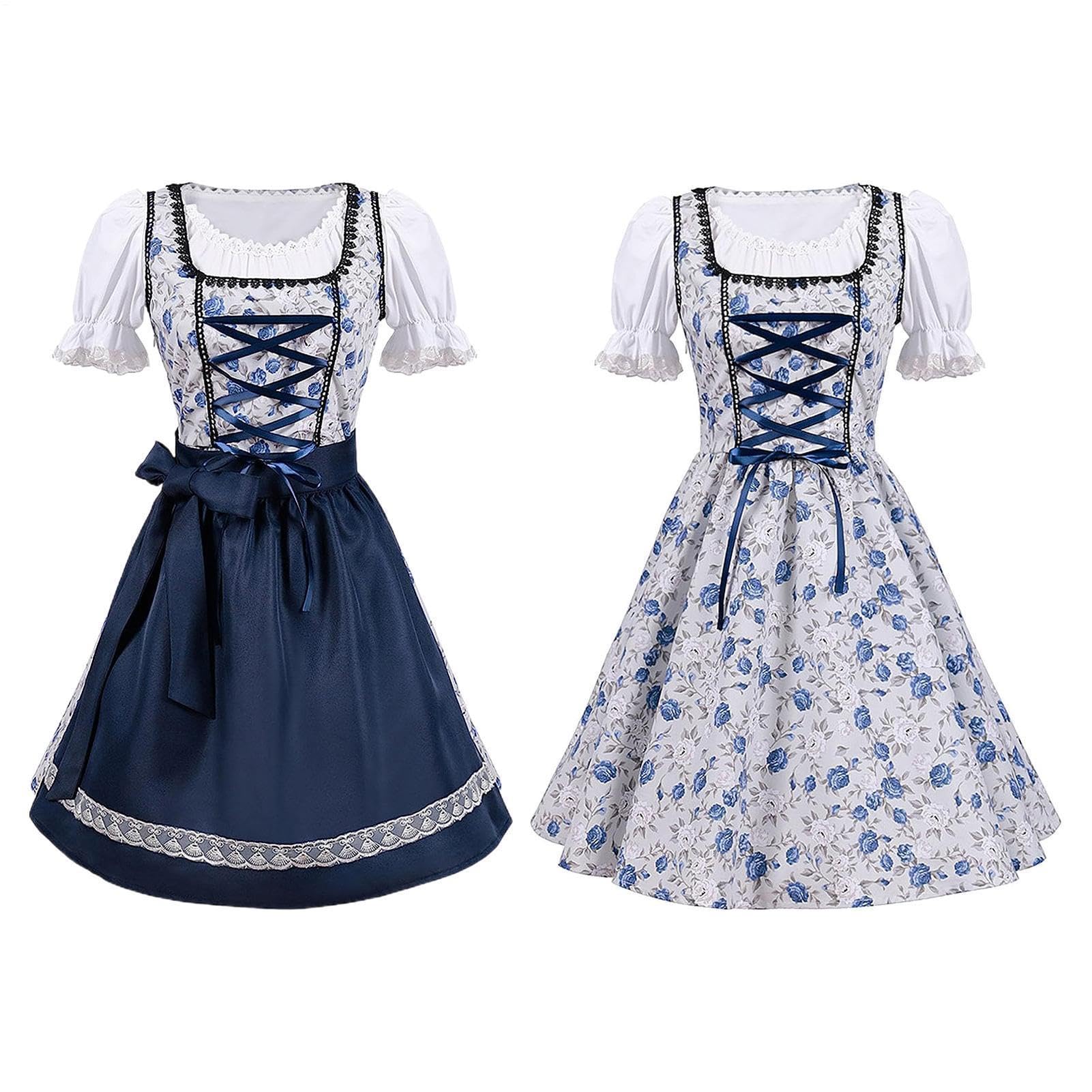 Costume Oktoberfest Per Bambine Abbigliamento Cosplay Traspirante Classico | Vestito Dirndl Tedesco Da Birra Halloween Per Spettacoli Teatrali Feste Cosplay Eventi Figlie Alunni E Compagni D