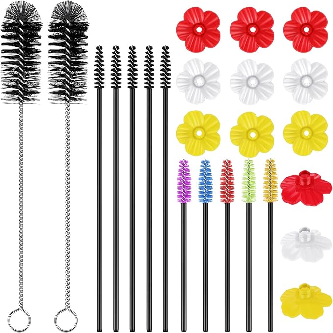 38 Pcs 3 Size Hummingbird Feeder Cleaning Brush with 16