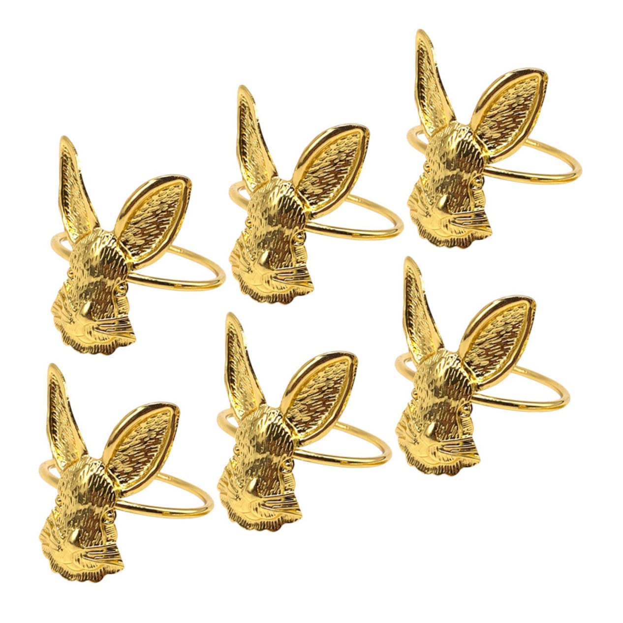 Alipis 4 Set Portatovagliolo Metallo Decorazioni Eleganti Per Tavola Con Design Forma Coniglio Per E Feste Riutilizzabili E Facili Da 6 Pezzi * 4