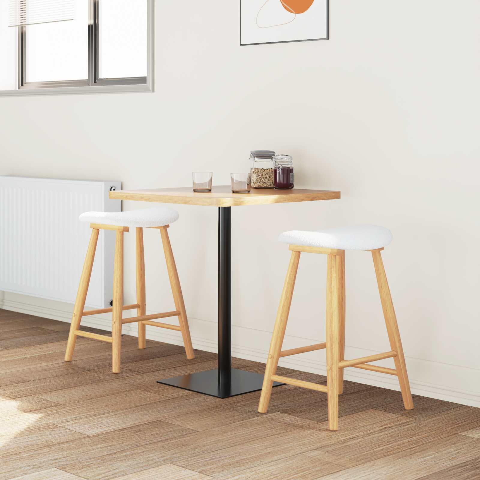 Chaises de Salle à Manger 2 Pcs Naturel 46 x 37 x 63 cm