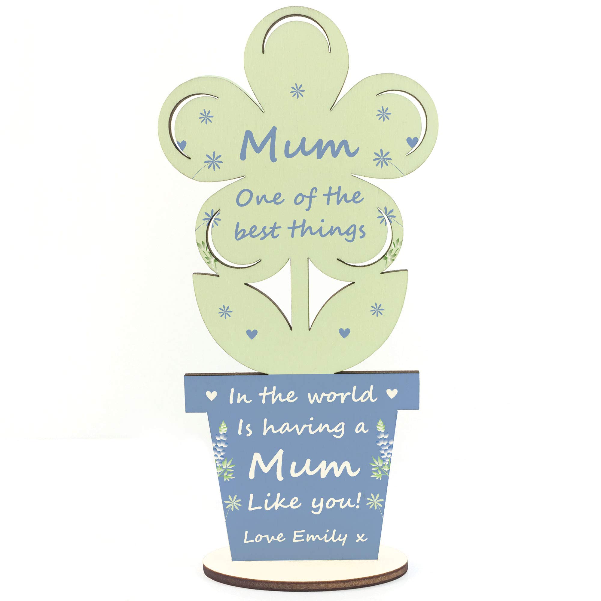 Mothers Day Gifts For Mum Personalised Flower Gift From Daughter Son Keepsake