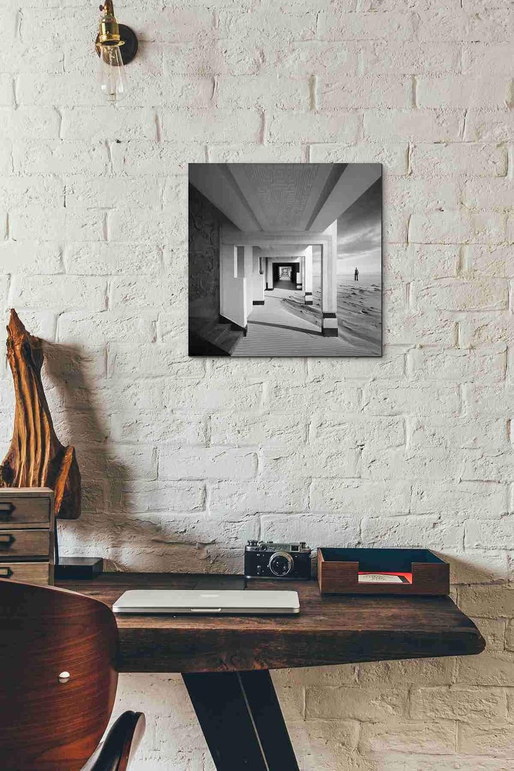 Epic Graffiti 'Tunnel' by Dariusz Klimczak, Canvas Wall Art, 12"x12"