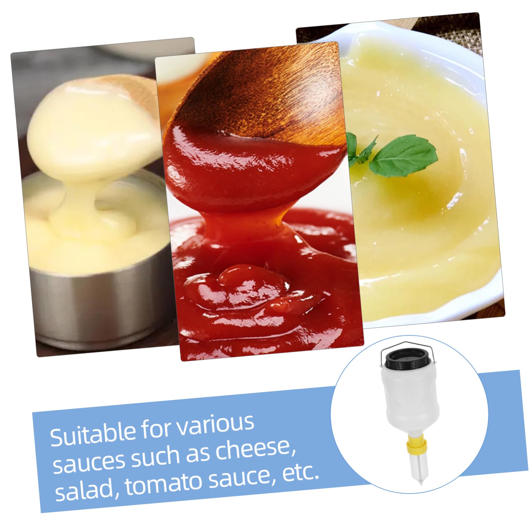 Mobestech Quetschflasche Für Ketchup Und Öl Hängender Saucenspender Auslaufsicher Nachfüllbar Für Soßen Gewürze Und Salatdressing