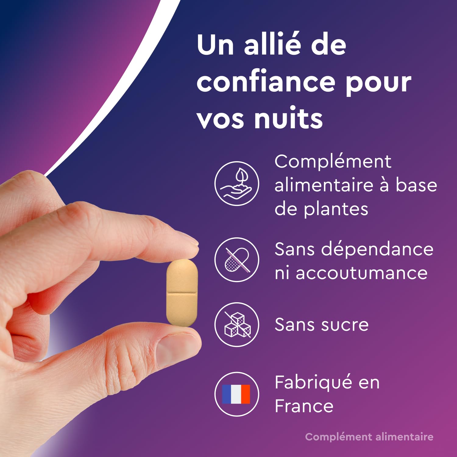 Euphytose Nuit LP Mélatonine 1,9 mg - Complément Alimentaire Sommeil Adulte - Favorise l'Endormissement et la Qualité du Sommeil - Libération Prolongée 8H - Valériane - 3x15 comprimés - 45 Nuits