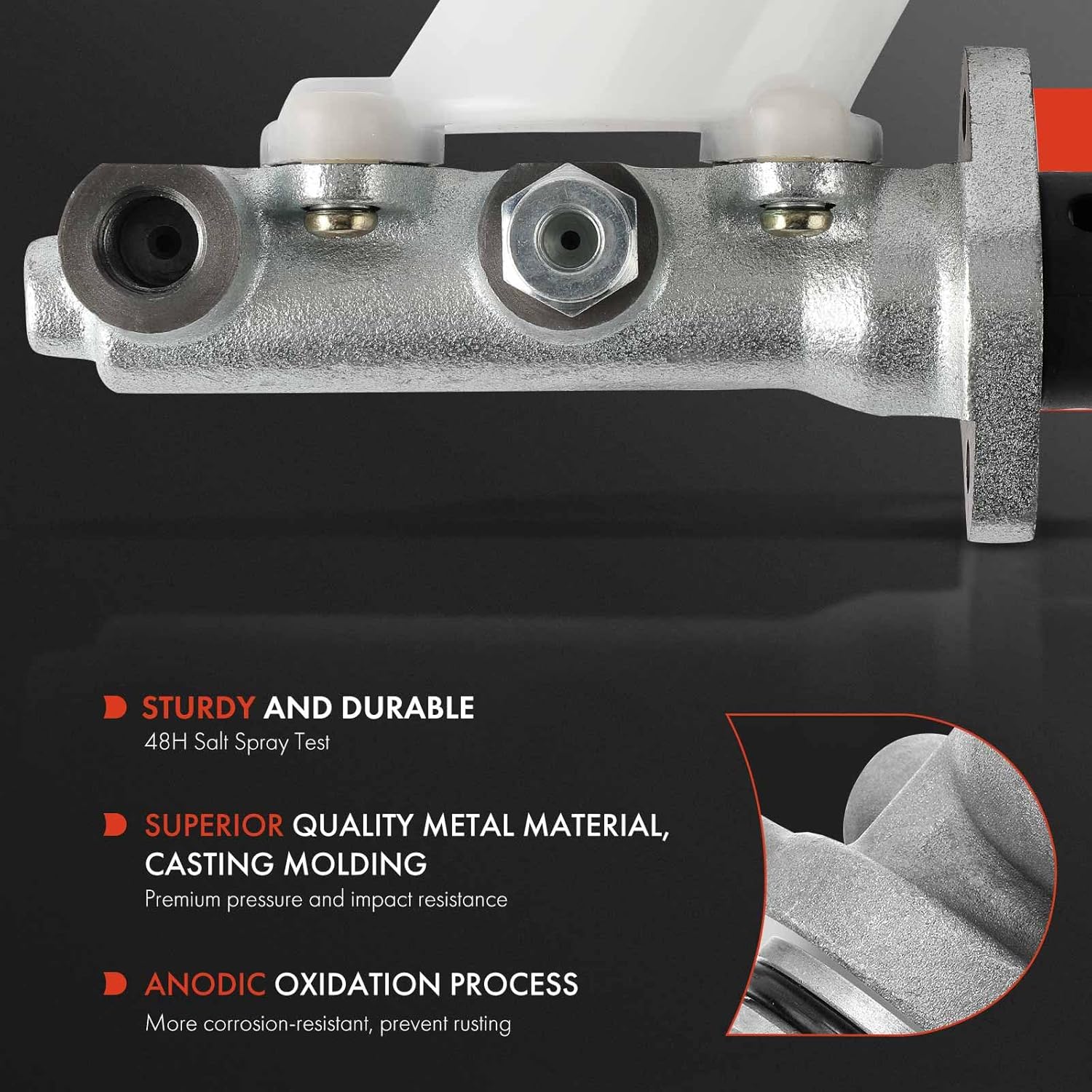 A-Premium Brake Master Cylinder with Reservoir and Cap Compatible with MG Vehicles - MGB 1968-1974 1.8L