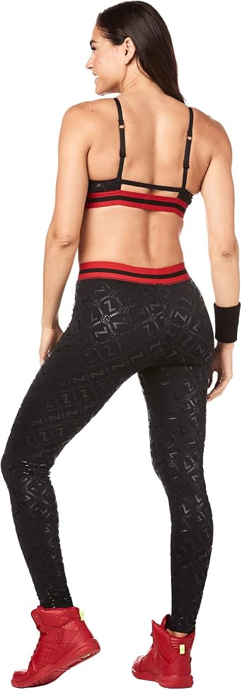 ZUMBA Women's High Waisted Leggings Dance Compression Butt Lift Workout Pants