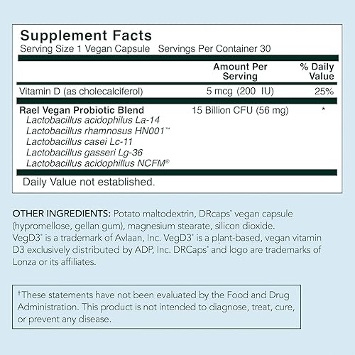 Miniatura 5 de Rael Paquete de suplemento para mujeres - Probióticos, enzimas digestivas, salud del tracto urinario (suministro para 30 días) y suplemento para el