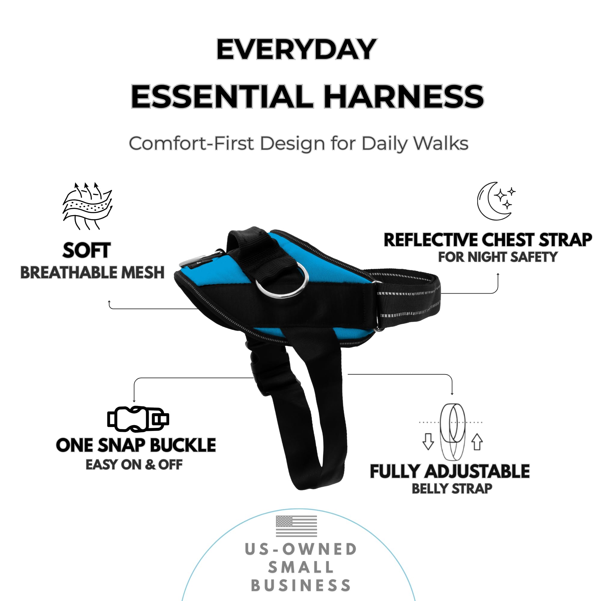 Amazon.com : ShawnCo Essential Dog Harness, No-Pull Pet Vest with