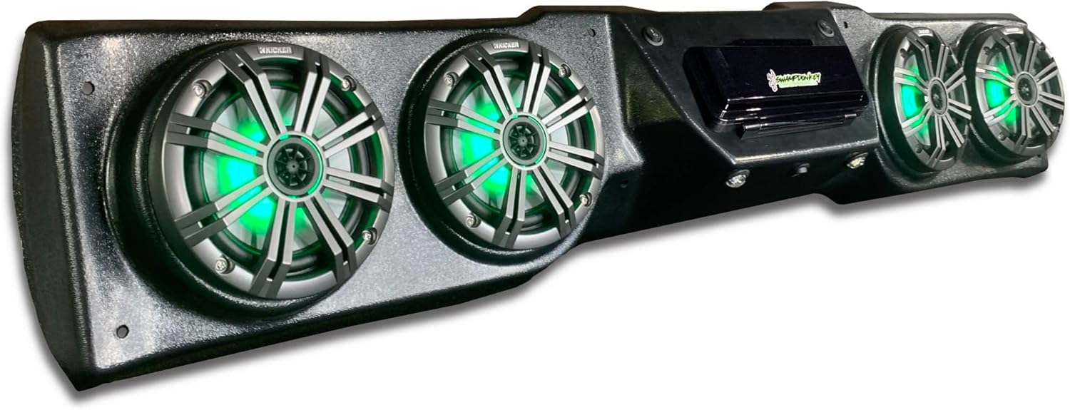 Swamp Donkey- Fits Can an Defender Limited RGB Radio Stereo Sound bar with Mirror