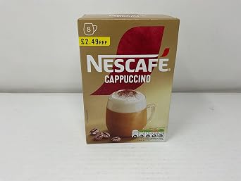 NESCAFE Gold Cappuccino Original, 8 sachets, 136g (Pack of 6, Total 48 Sachets)