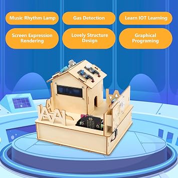 STEM Kits for Kids Age 12+, ACEBOTT Smart Home Basic Starter Kit(Included Micro:Bit), STEM Toys Compatible with Makecode, Coding Set with House Building, Sensors & App Control, for Boys and Girls