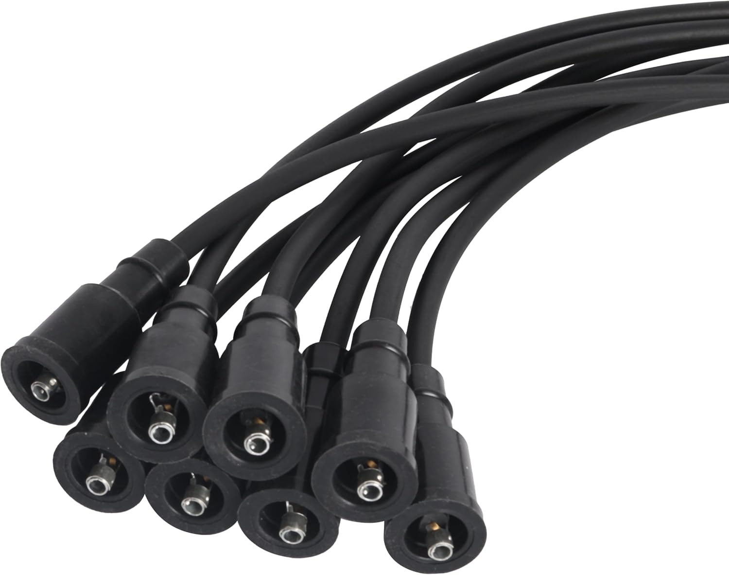 8Pcs Ignition Coils Pack UF378 + 16Pcs Spark Plugs + 8Pcs Spark Plug Wires Set for Chrysler 300, for Dodge Durango Magnum, for Dodge Ram 1500 2500 3500, for Jeep Grand Cherokee, 2003-2005, 5.7L