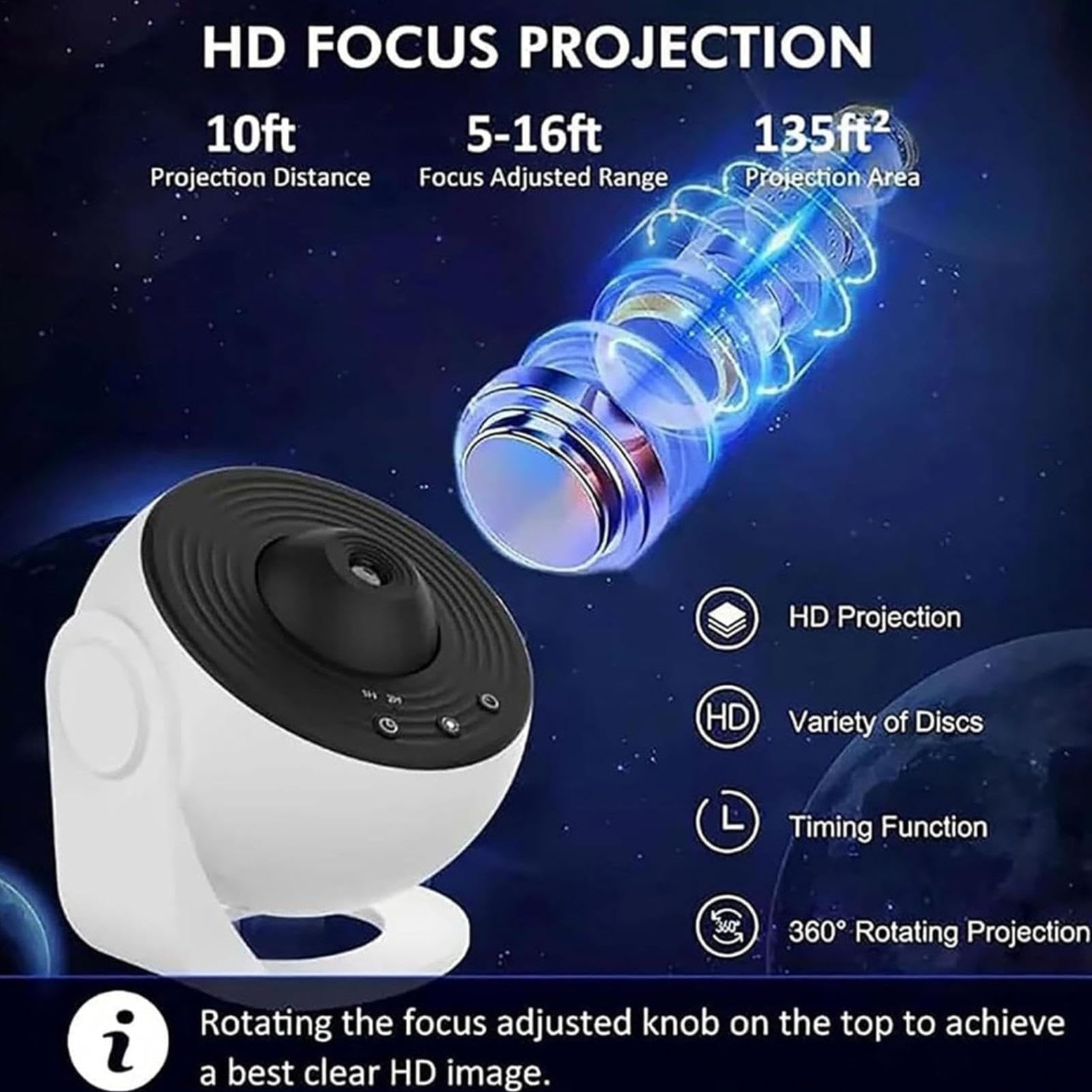 Proiettore di luce notturna a forma di stella, 13 in 1, proiettore, luce notturna a soffitto con stelle stellate, lampada a LED con timer per adulti, tutte le età, amici
