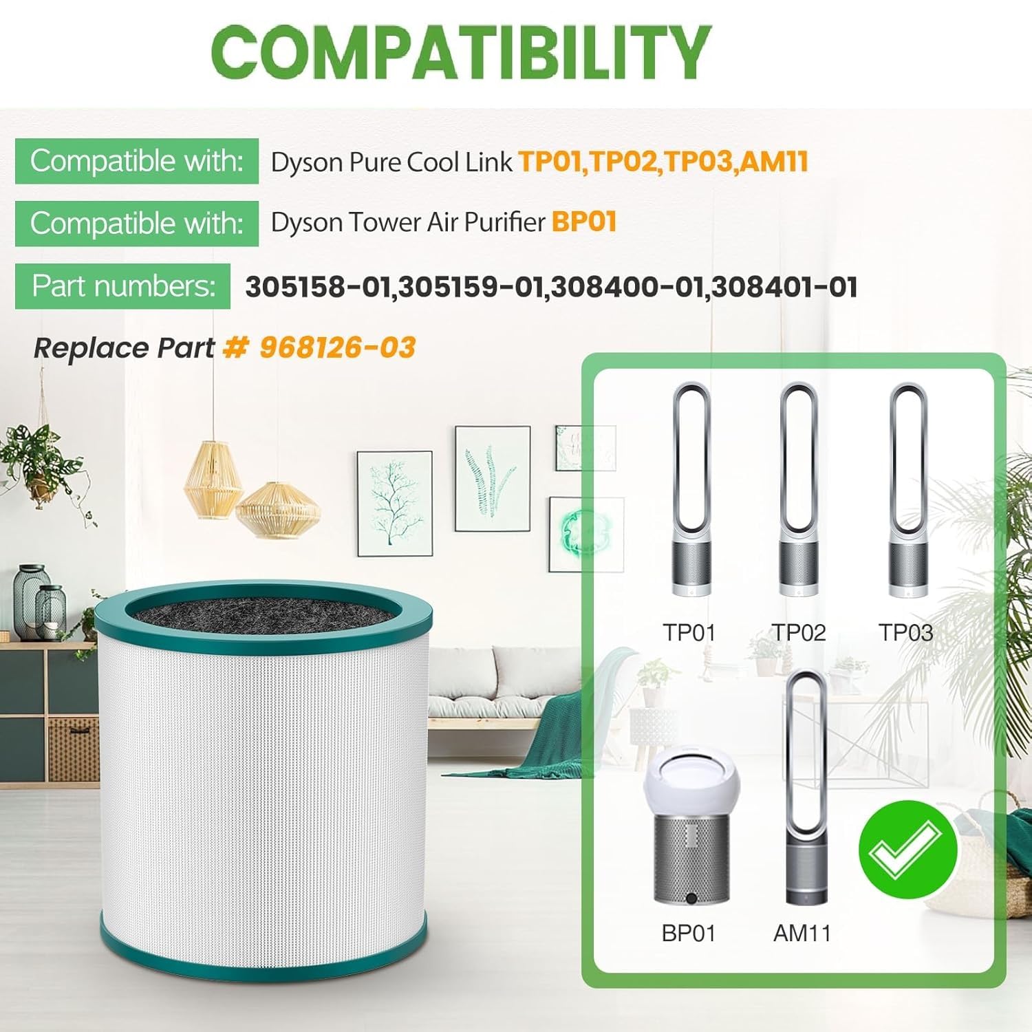 Dyson Air Purifier Filter - ILoveCleanAir Replacement -5
