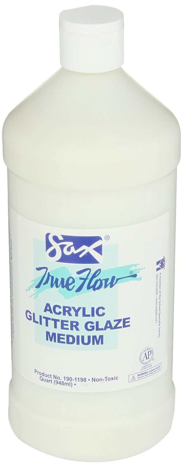 Sax True Flow Heavy Bodied Acrylic Glitter Glaze 1 Quart