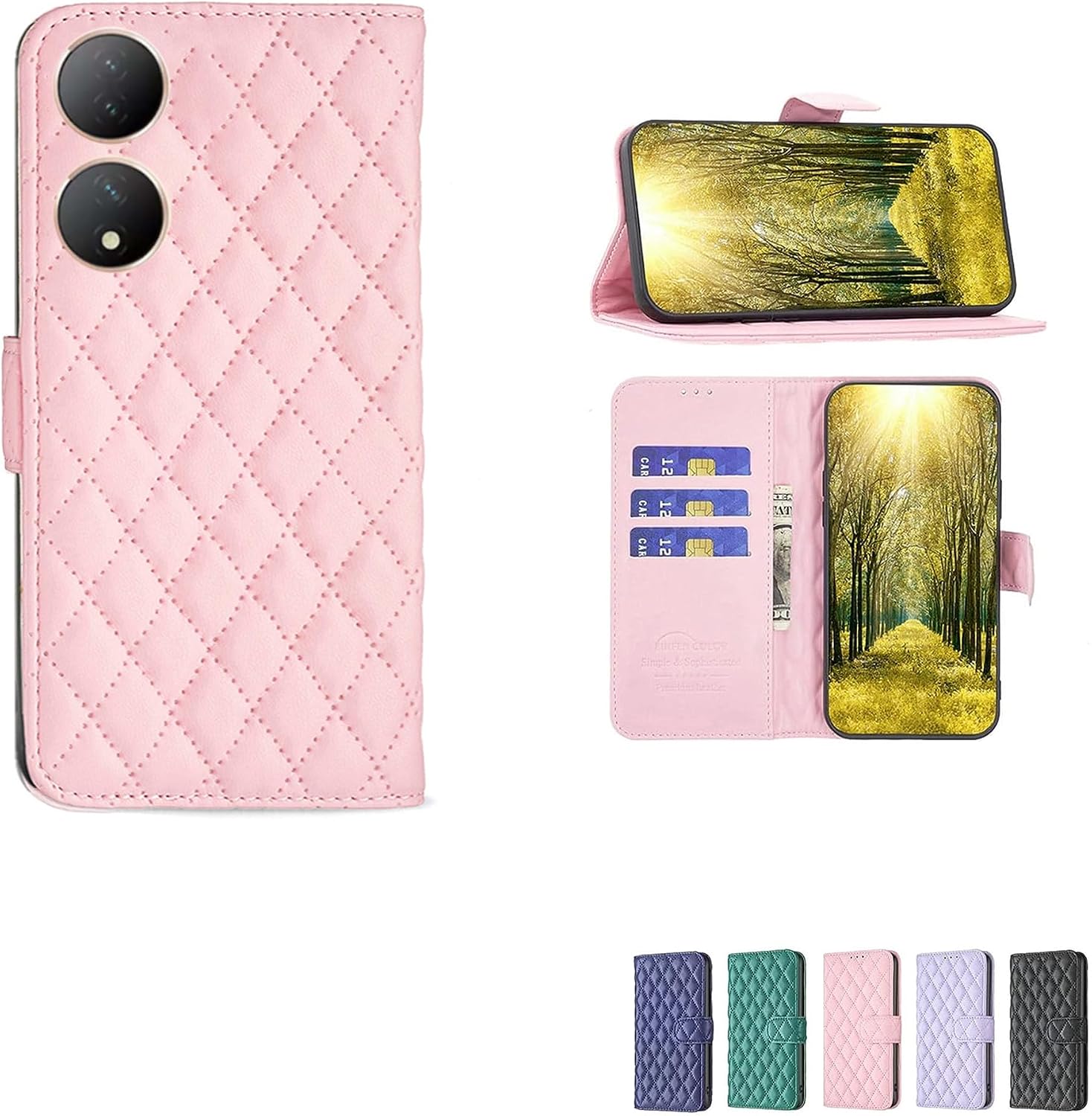 jioeuinly Tecno Spark 20 Pro Case Compatible with Tecno Spark 20 Pro Phone Case Cover Flip Stand Cover Women Wallet Green