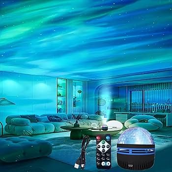 Xugenxes 2-in-1 Northern Lights & Waves Projector, Aurora