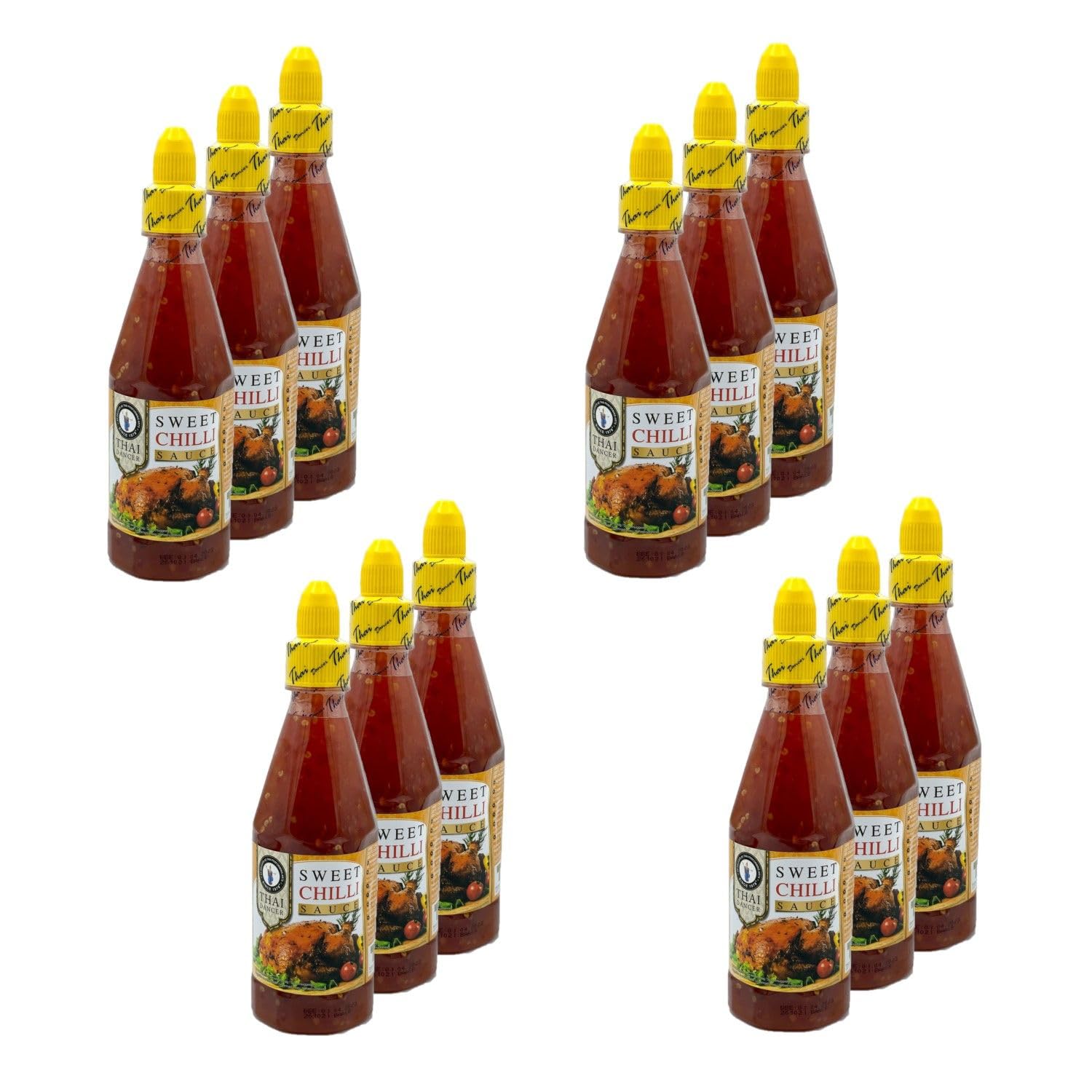 Lot 12x Sauce sweet chili - Bouteille 435ml