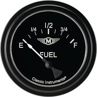 Classic Instruments MA212BLC Moal Bomber 2 5/8"" Fuel Gauge 0-90 Ohm