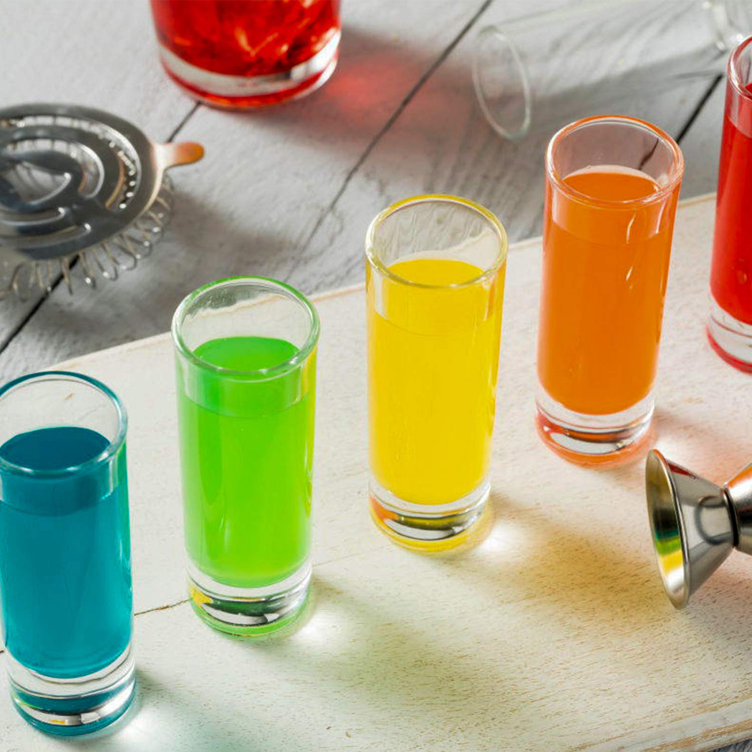 Amazon | RUCKAE ショットグラスセット 2oz cylinder 18set クリア