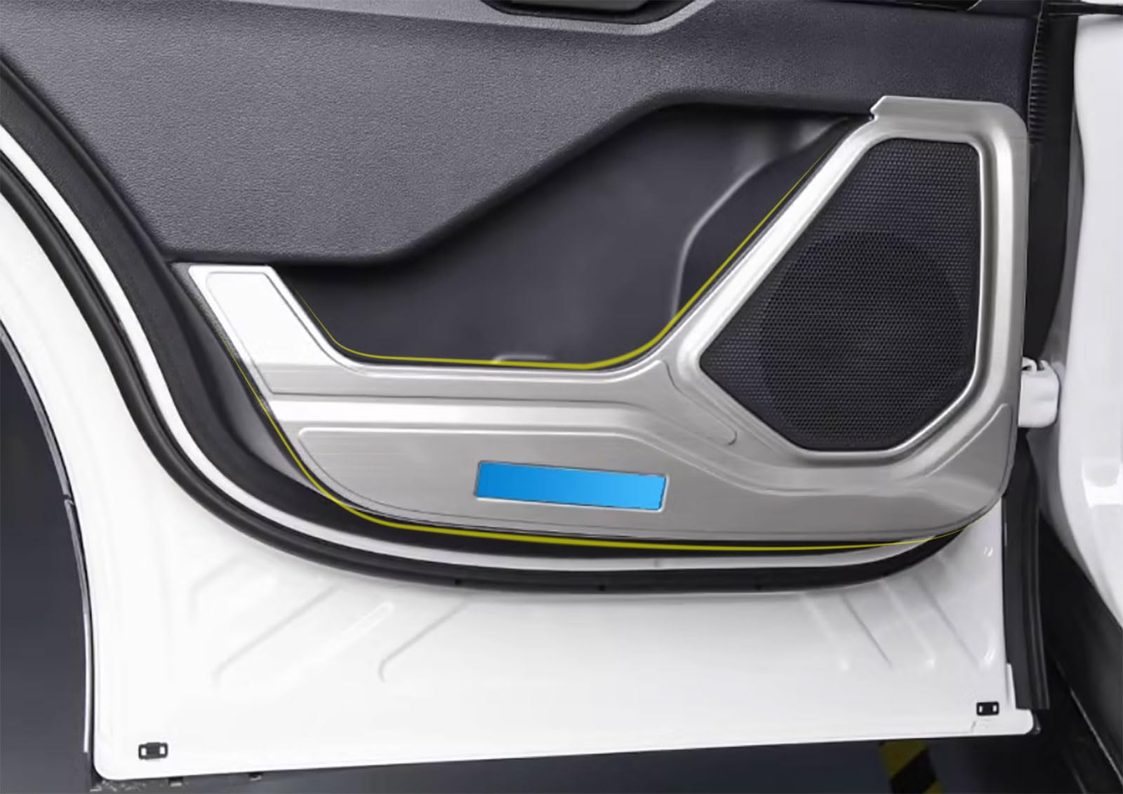 Car Accessories Compatible with Ford Explorer 2025 2024 2023 2022 2021 2020 Door Anti Kick Panel Cover Stainless — view 3