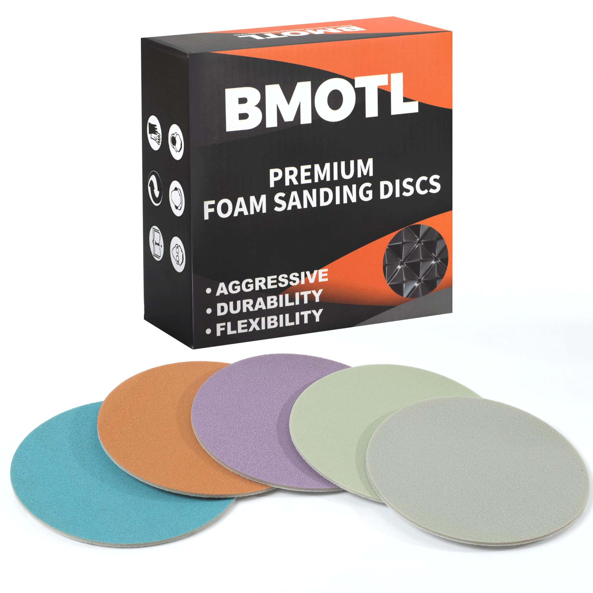6" Foam Sanding Discs - 3 Grit Assortment -13 6" Foam Sanding Discs - 3 Grit Assortment -13
