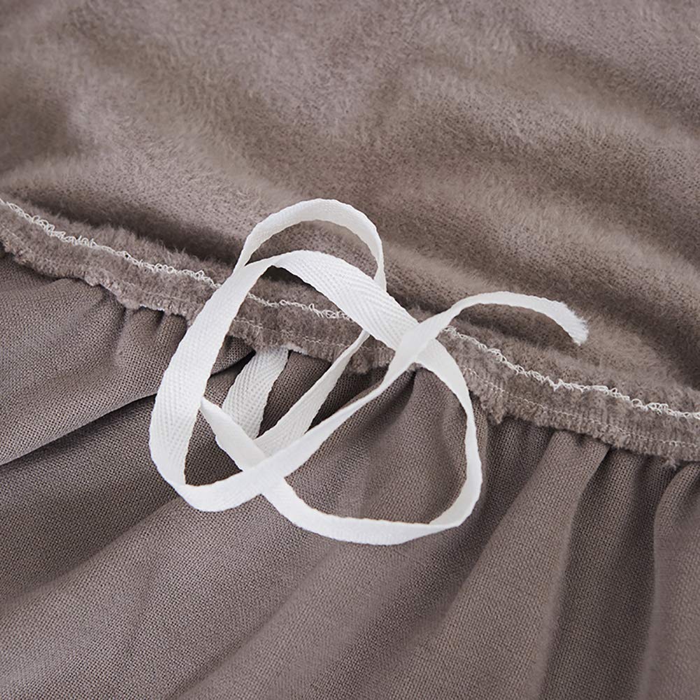 Felpa Cubiertas De Sofá para 1 2 3 4 Cubierta De Sofá,Completo Elásticoidad Couch Protector con Correas,Polvo-Prueba Elástico Soft Couch Cover para Perros Niños-