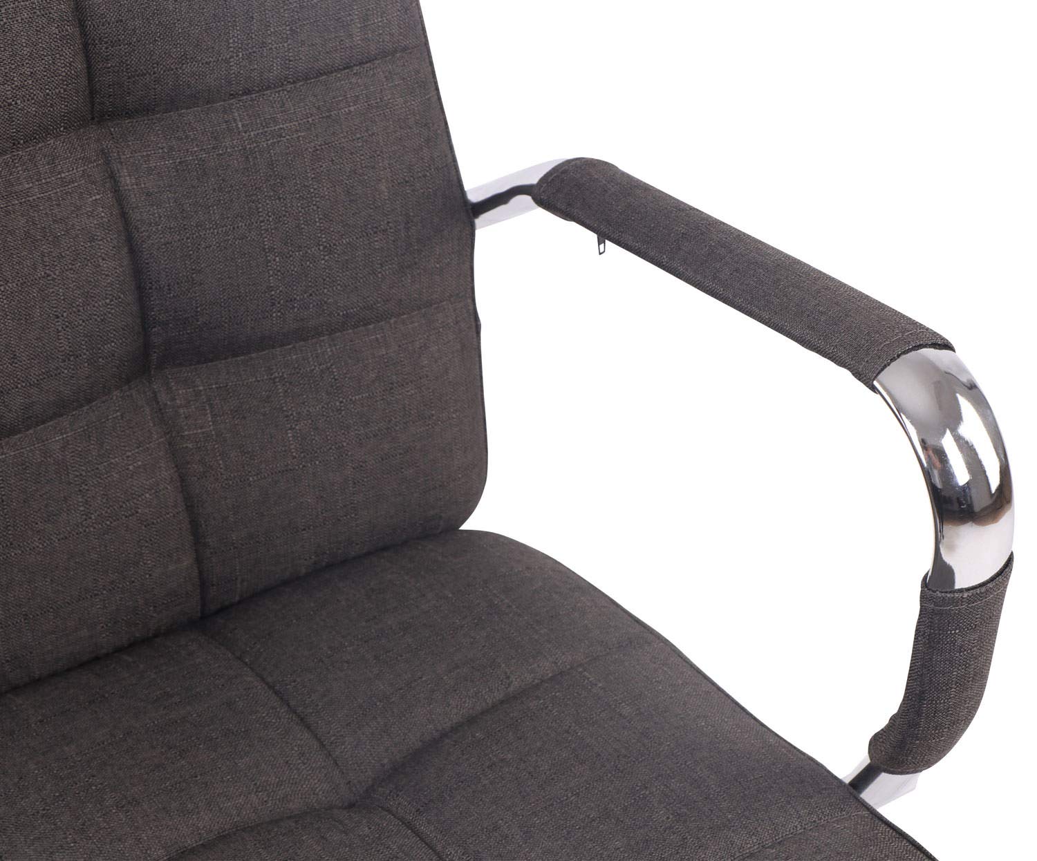 CLP Silla De Escritorio Deli Pro En Tela | Silla Ejecutiva Giratoria & Regulable En Altura I Silla De Oficina con Ruedas Color:Gris Oscuro