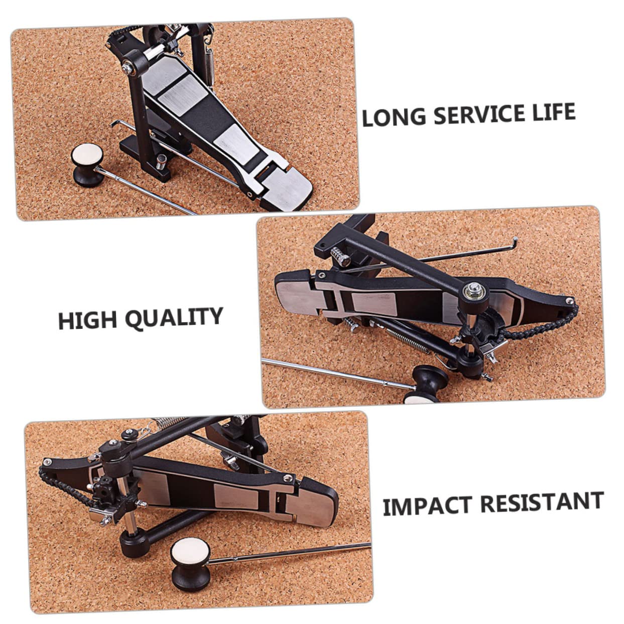 ibasenice Bass Drum Head Mallets Percussion Set Drumsticks for Drum Pedal Replacement Drummer Essential