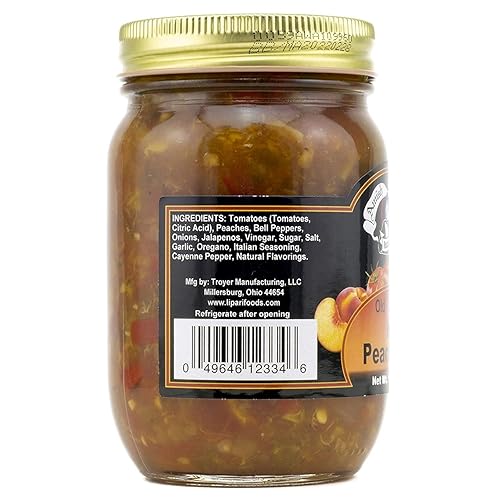 Miniatura 5 de Amish Wedding Hot Peach Salsa 14.5 onzas (paquete de 2)