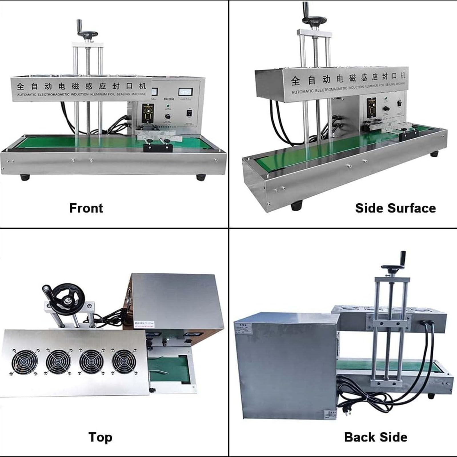 Máquina selladora automática por inducción, selladora portátil de Papel de Aluminio por inducción electromagnética, Ajustable para Tapas de Botellas de plástico (20)