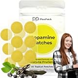 Dopamine Patches Extra Strength – Botanical Topical Body Patch for External Use – Plant-Based Vegan, 30 Count (30-Day Routine)