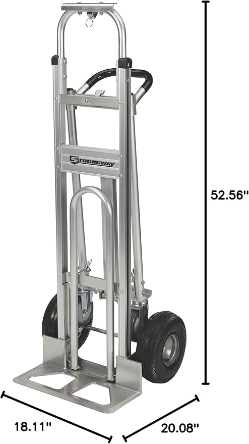 Carretilla Strongway 3-en-1 de aluminio 770 lb capacidad miniatura 3