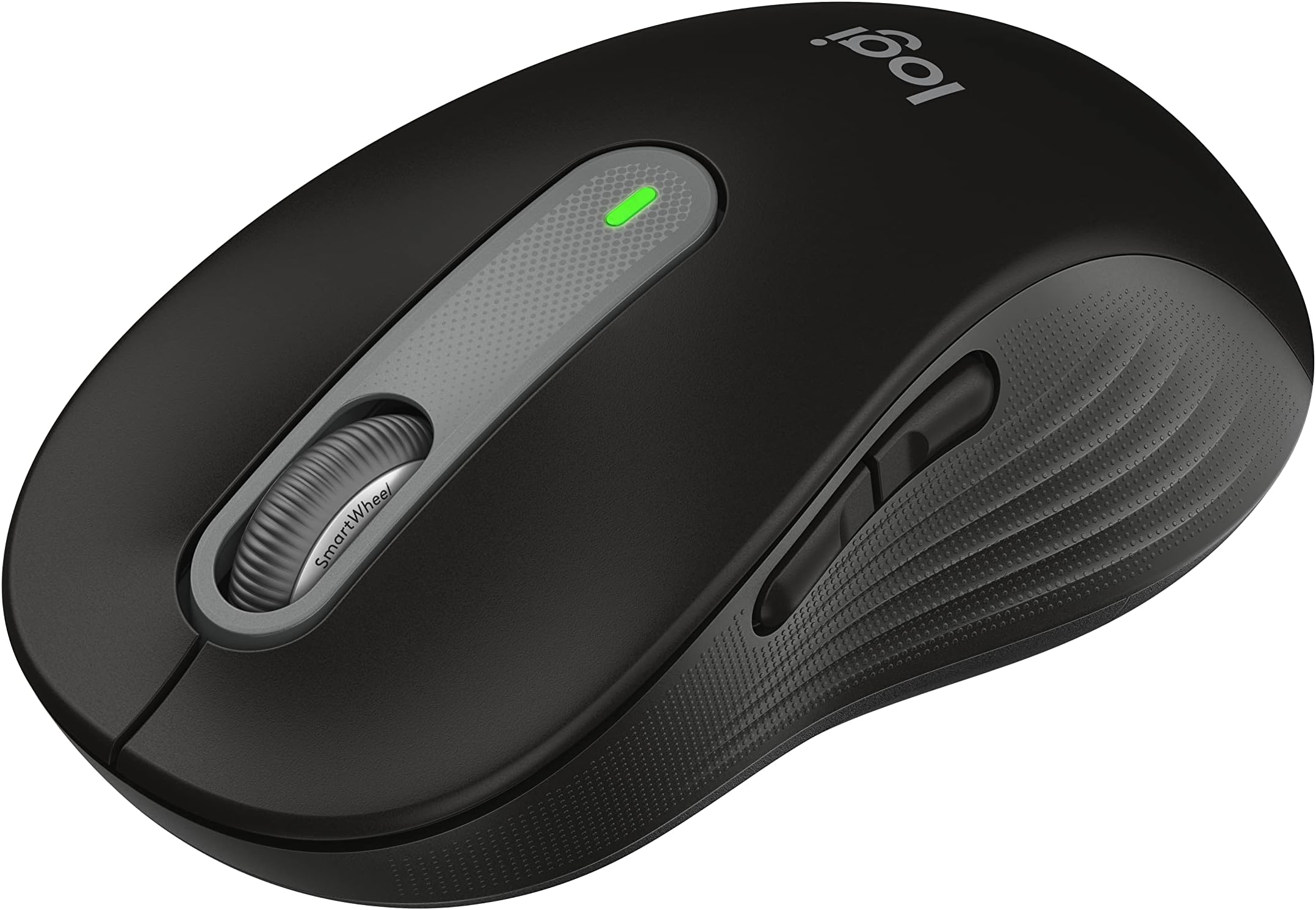 Signature M650 L Full Size Wireless Mouse - For Large Sized Hands, 2-Year Battery, Silent Clicks, Customizable Side Buttons, Bluetooth, for PC/Mac/Multi-Device/Chromebook - Black