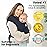 KeaBabies Baby Wrap Carrier - All in 1 Original Baby Carrier Newborn to Toddler Sling, Easy to Wear, Hands Free Bonding, Lightweight, Breathable Infant Wraps (Midnight)