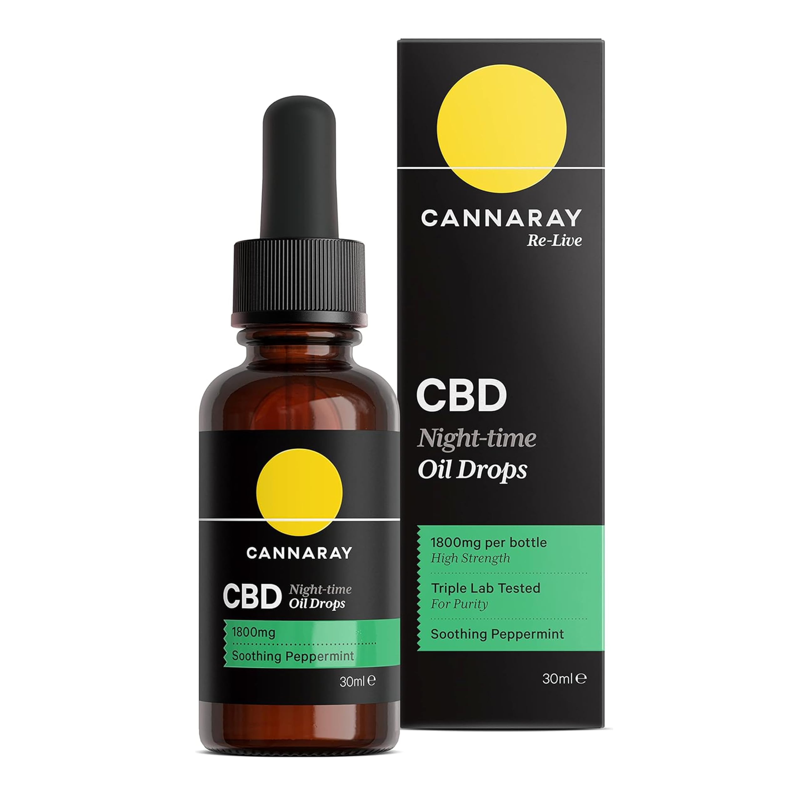 Cannaray Cbd Night Time Oil Drops 1800Mg 30Ml