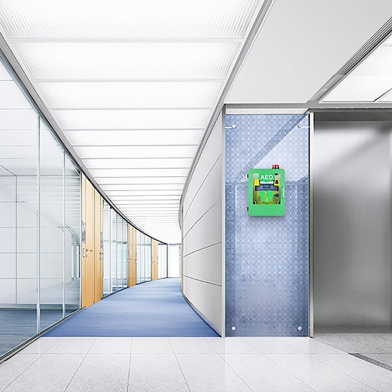 Gabinete DEA, almacenamiento de montaje en pared con alarma, Luz de emergencia: diseño de esquinas redondeadas para El hogar, la oficina, El Hospital y Los lugares públicos