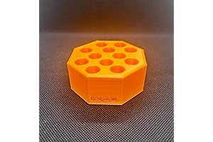 510 Cartridge and Battery Pen Holder with Hexagon Design - Holds 12 (Orange)