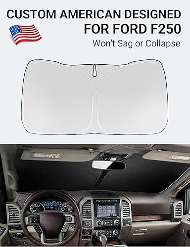 Vista 801 de Proadsy Parasol para parabrisas para BMW X1 F48 2016-2022 de 4 capas plegable, protector de parasol frontal que bloquea los rayos UV y mantiene